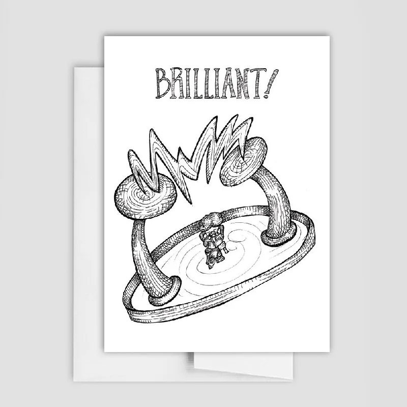 CONGRATULATIONS CARD - Brilliant Nikola Tesla Greeting Card