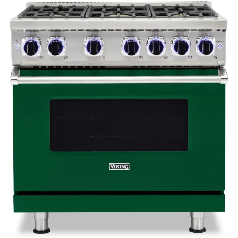 Viking 36-inch Freestanding Gas Range with Elevation™ Burners VGR7362-6BIVLP