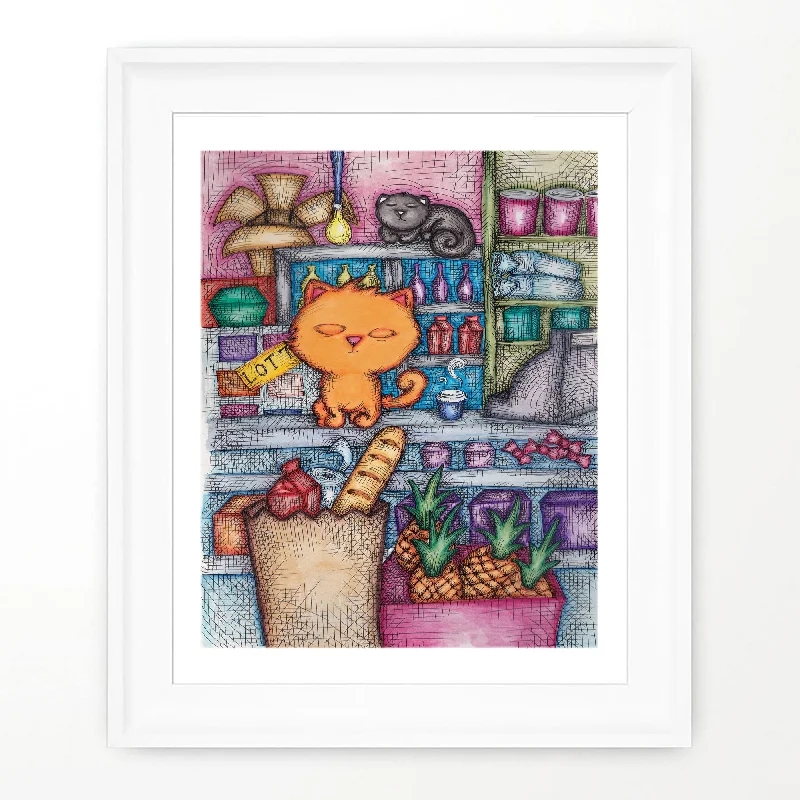 BODEGA CATS PRINT | Cat Poster Room Decor | Cats Poster Room Decor | Cat Lovers Poster | Bodega Cat Art | Cute Cat Art | Cat Lady Gift | Funny Cat Art | Cat Fans