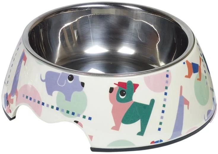 73681 NOBBY Melamine bowl "Dog"  M: 17,5 x 6,5 cm, 350 ml