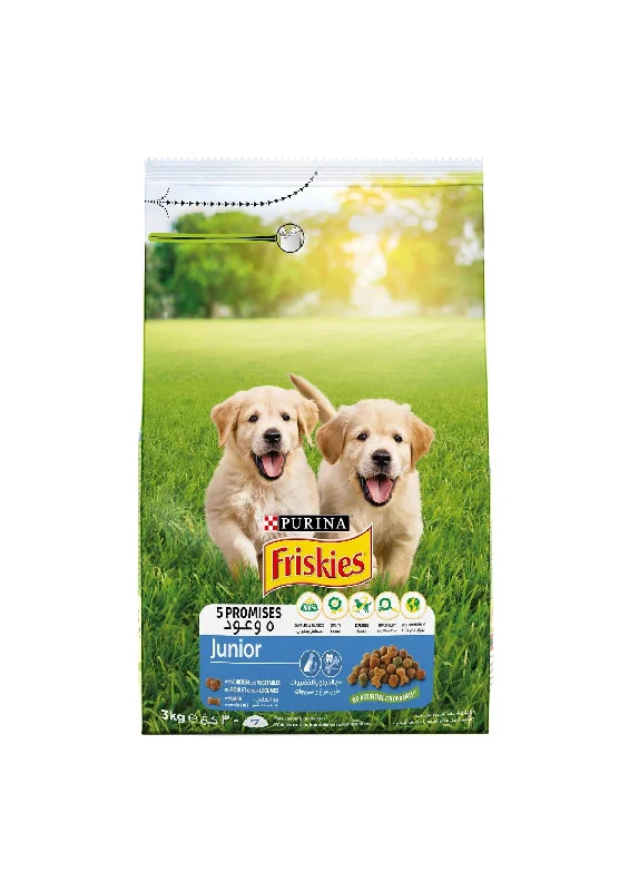 Purina Friskies Junior Dog Dry Food Chicken&Vegetables 3kg