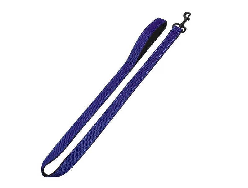 74788-06 NOBBY Leash "Classic Reflect SOFT" blue/black  L: 120 cm, B: 25 mm