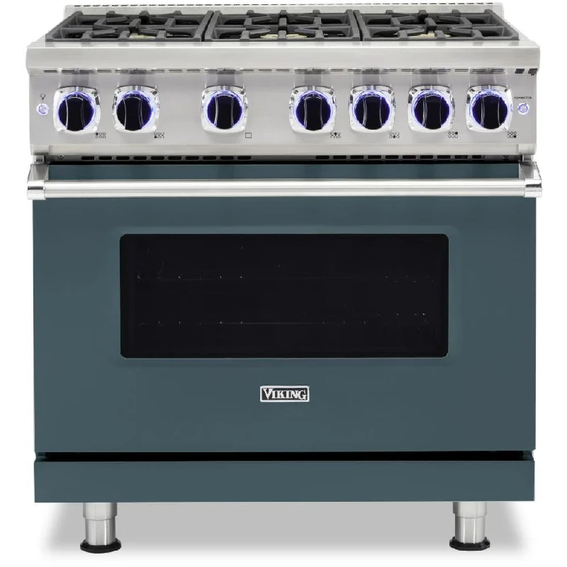 Viking 36-inch Freestanding Gas Range with Elevation™ Burners VGR7362-6BSQ