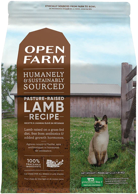 Open Farm Pasture-Rasied Lamb Dry Cat Food 4.5 lb